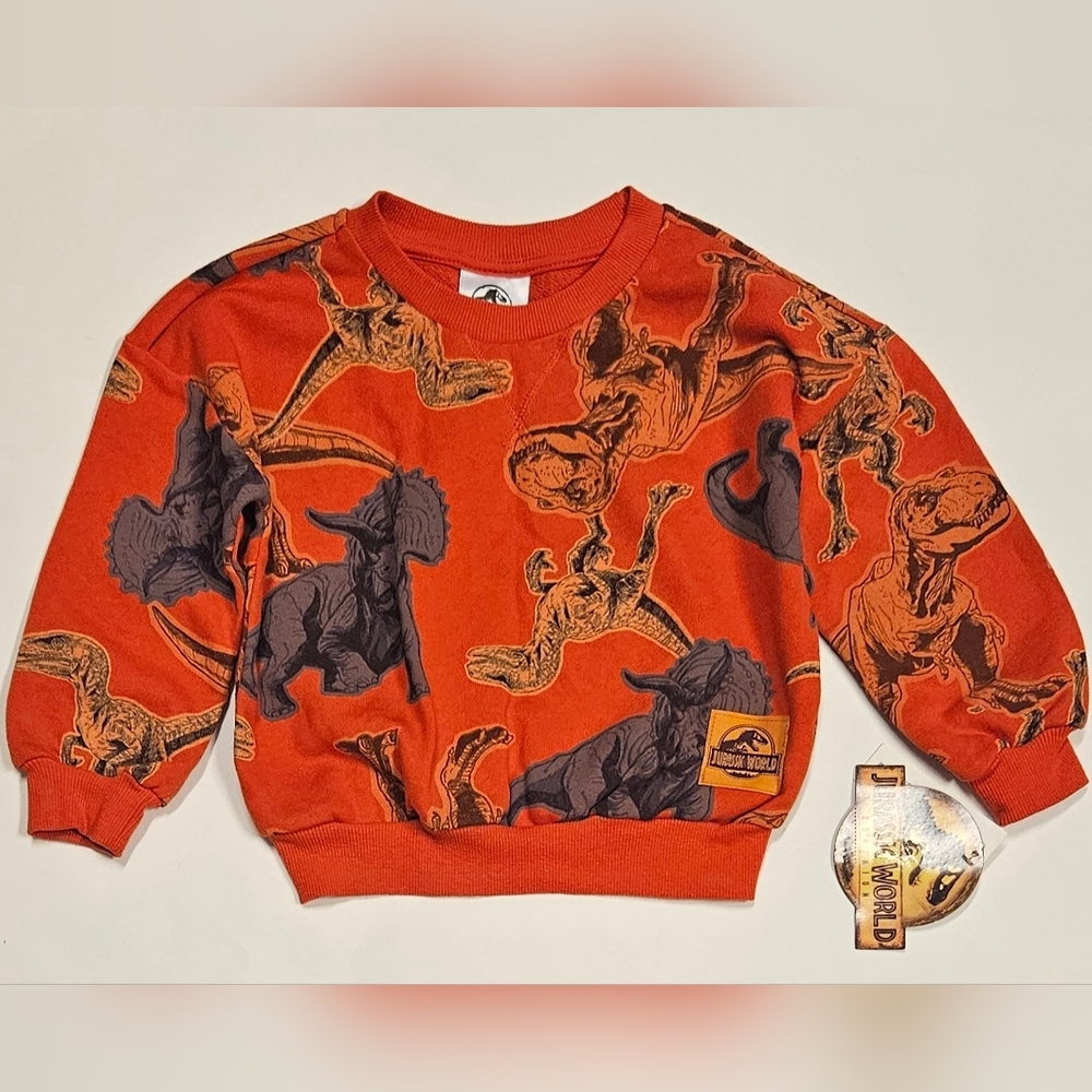 Universal Jurassic world dinosaur toddler sweatshirt long sleeves tops size 3T